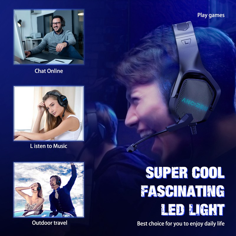 Custom Stereo Gaming Headset With Powerful Sound