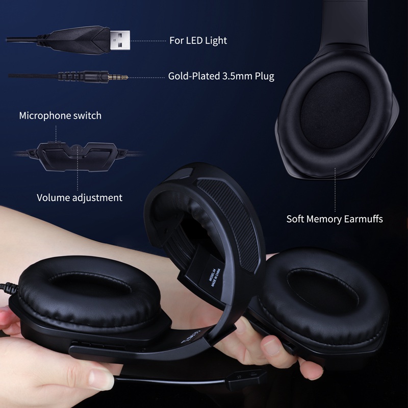 Custom Stereo Gaming Headset With Powerful Sound