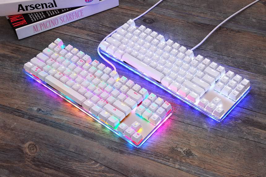 Custom Wired 87 Keys 26-RGB Gaming Keyboard