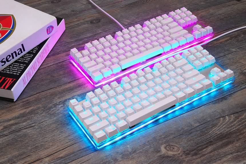 Custom Wired 87 Keys 26-RGB Gaming Keyboard