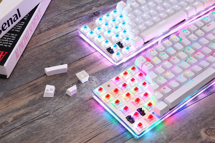 Custom Wired 87 Keys 26-RGB Gaming Keyboard