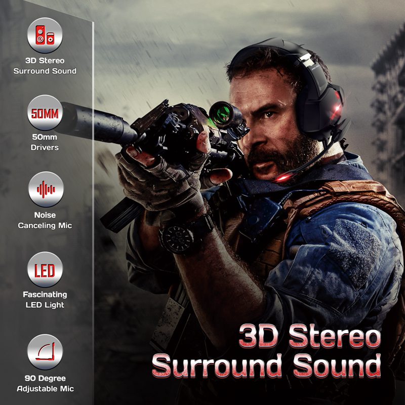 OEM Top Gaming Headphones 3D Stereo