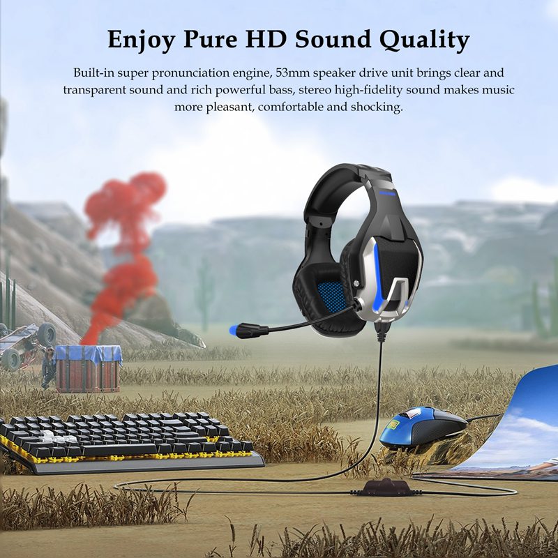 Custom Comfortable Gaming Headphones With Memory Foam