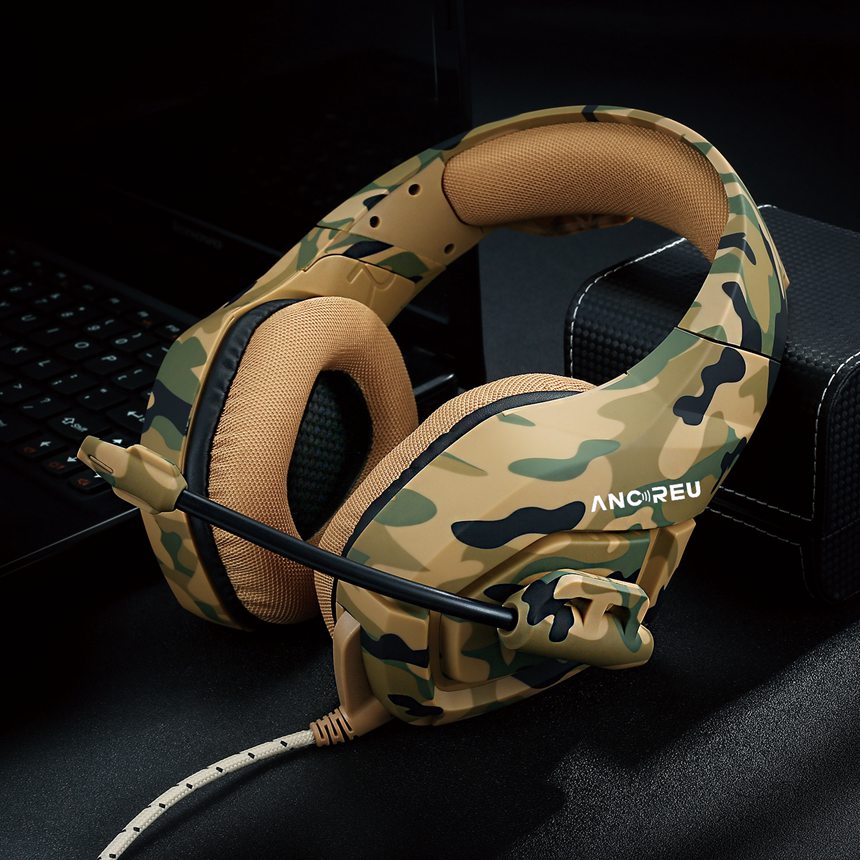 OEM Camouflage Yellow Good Headphones For Gaming