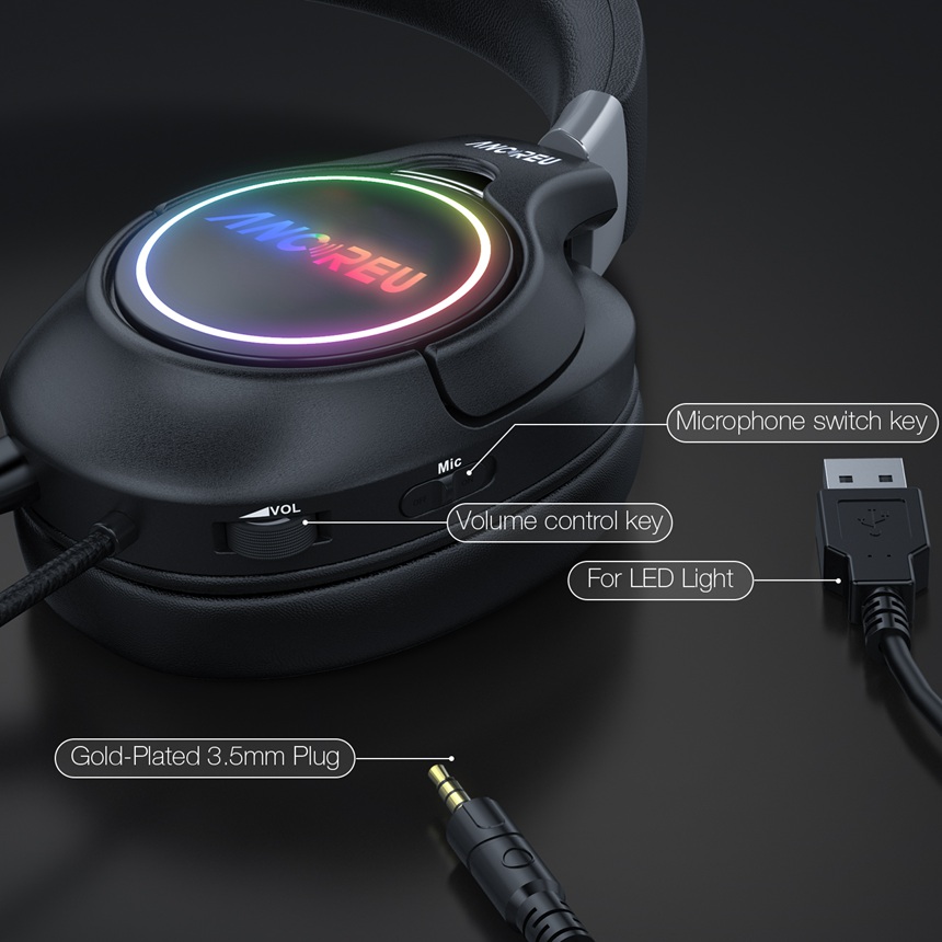 Customized Best Budget Gaming Headphones With 3.5mm Plug