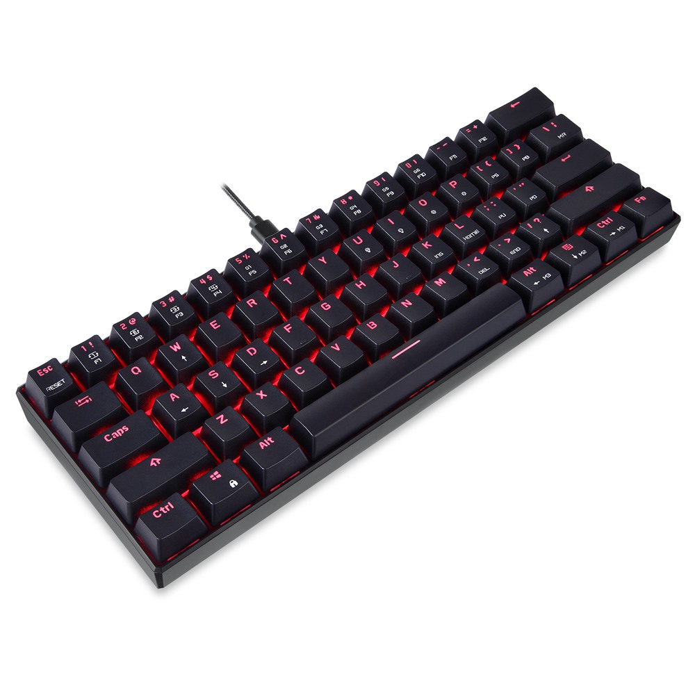 Customized 61keys Wired 17-RGB Small Gaming Keyboard