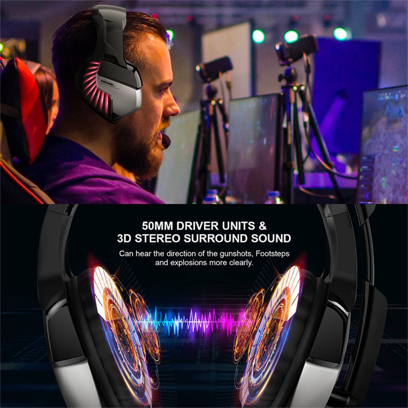 OEM LED Gaming Headphones Anti-static Sound