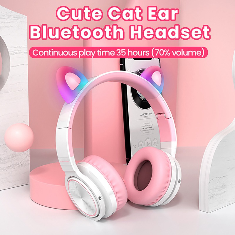 Factory Usb Bluetooth Headset With Cat Ear