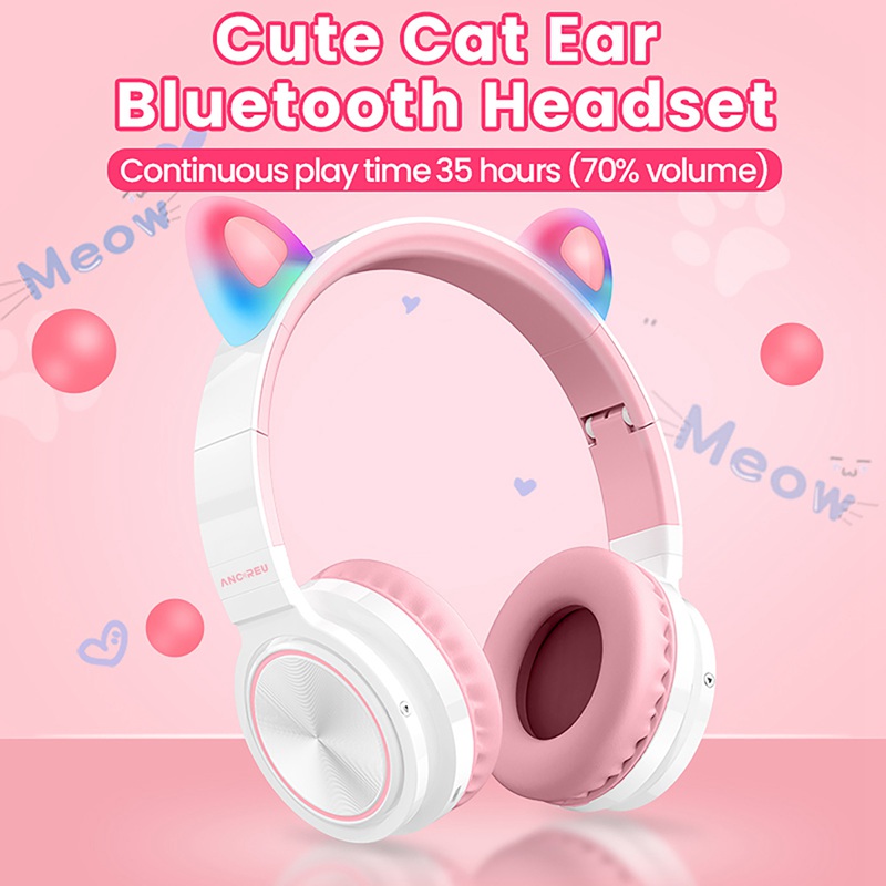 Factory Usb Bluetooth Headset With Cat Ear