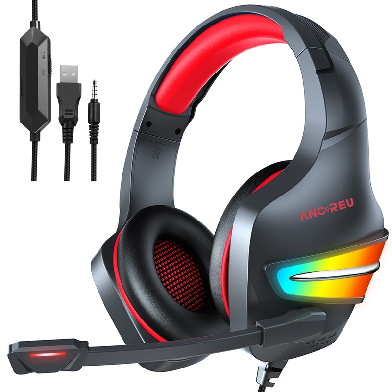 OEM Wired 7 RGB Gaming Headphones with Microphone