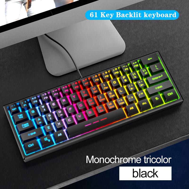 Custom 61 Keys RGB Wired Best Cheap Gaming Keyboard