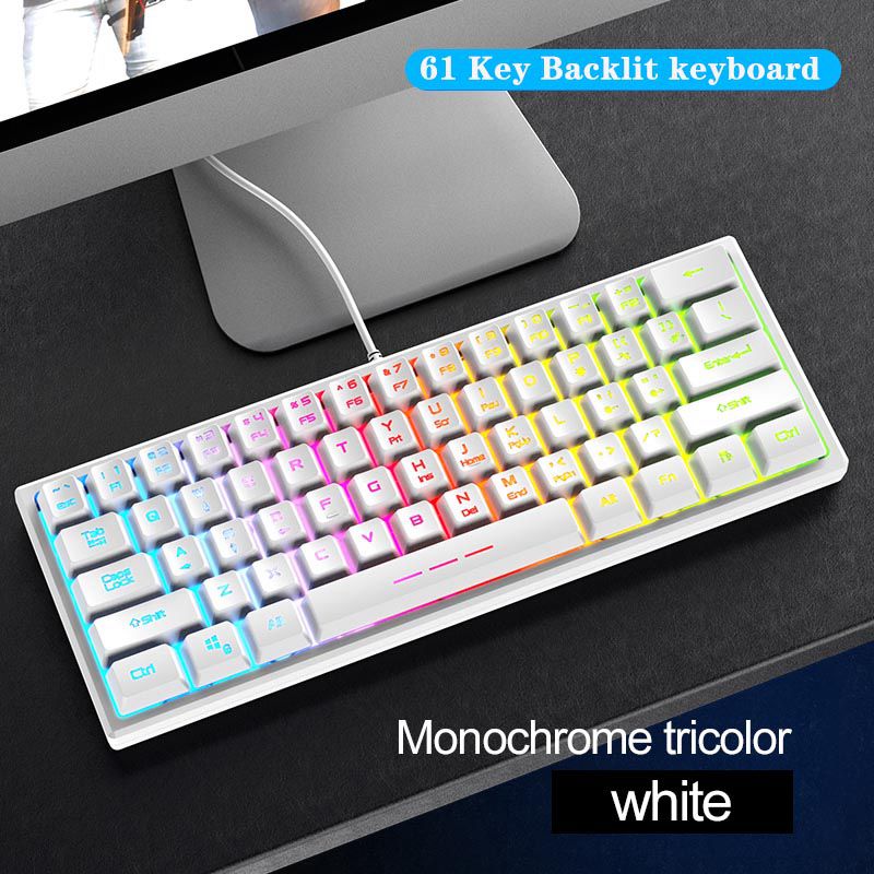 Custom 61 Keys RGB Wired Best Cheap Gaming Keyboard