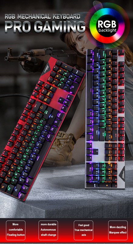 OEM RGB Backlight Mechanical Custom Gaming Keyboard