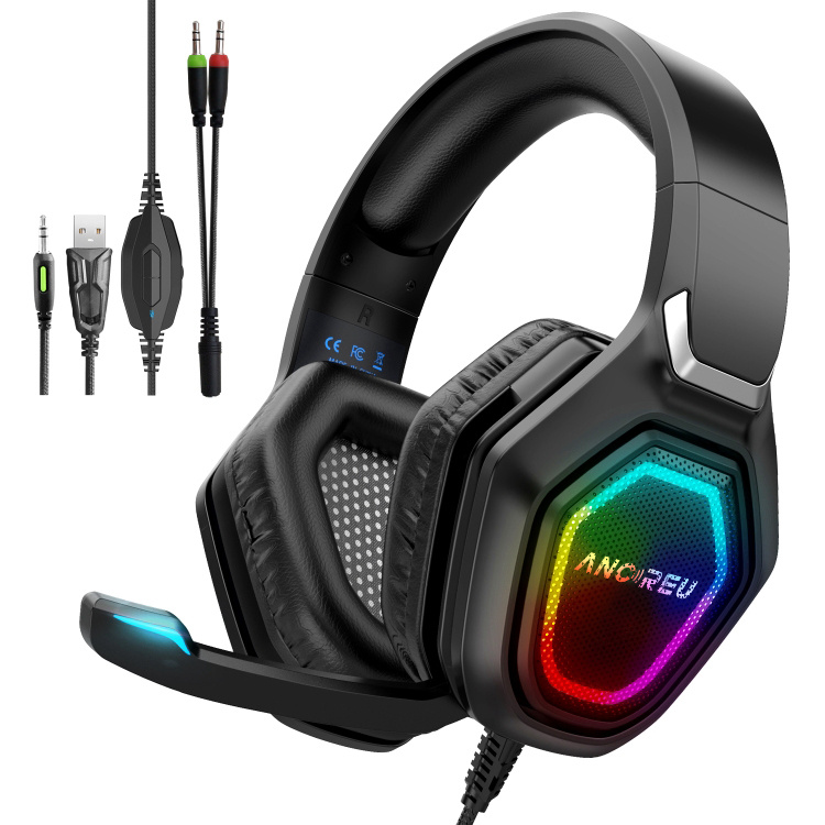 OEM Noise Cancelling Gaming Headset Flowing RGB