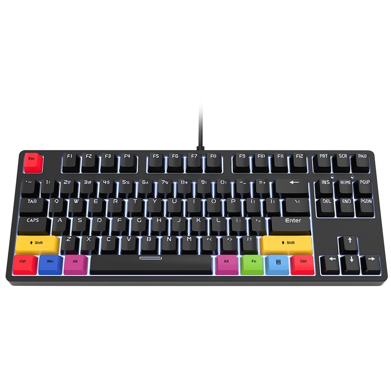 Custom 2022 NEW 87 Keys Led Gaming Keyboard Red Switch