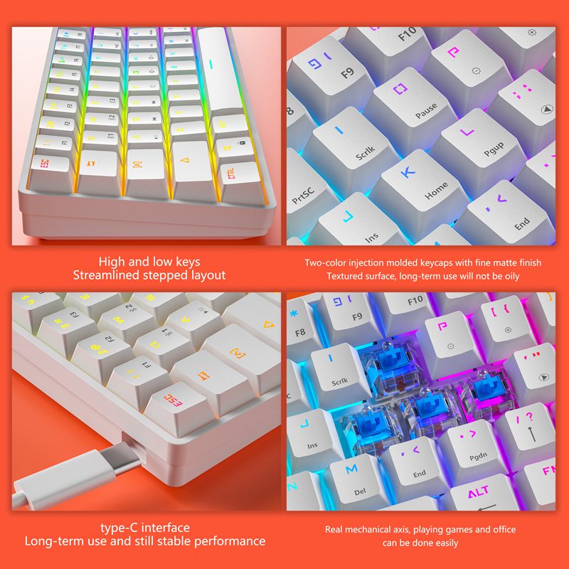 OEM Best Budget Wireless Gaming Keyboard With 61 Keys