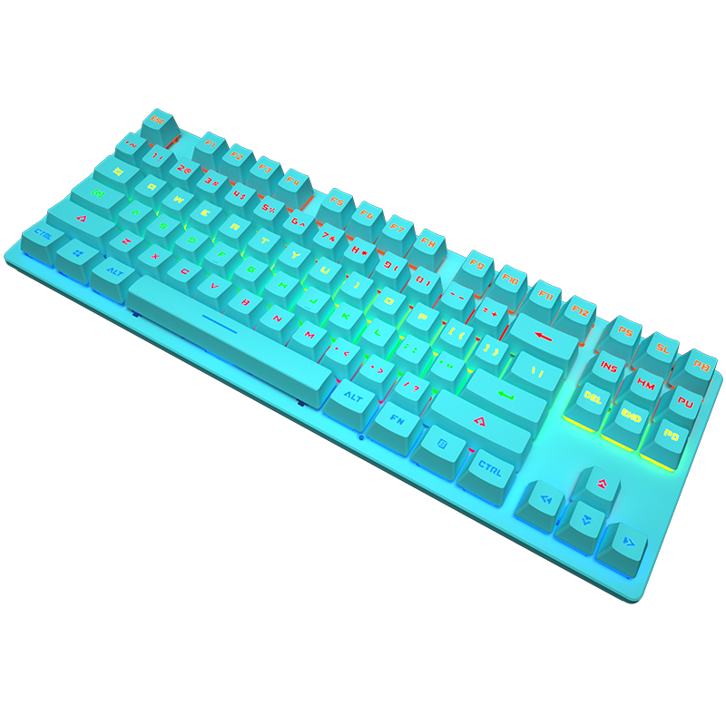 Custom 87 Keys USB Wired Mechanical Gamer Keyboard