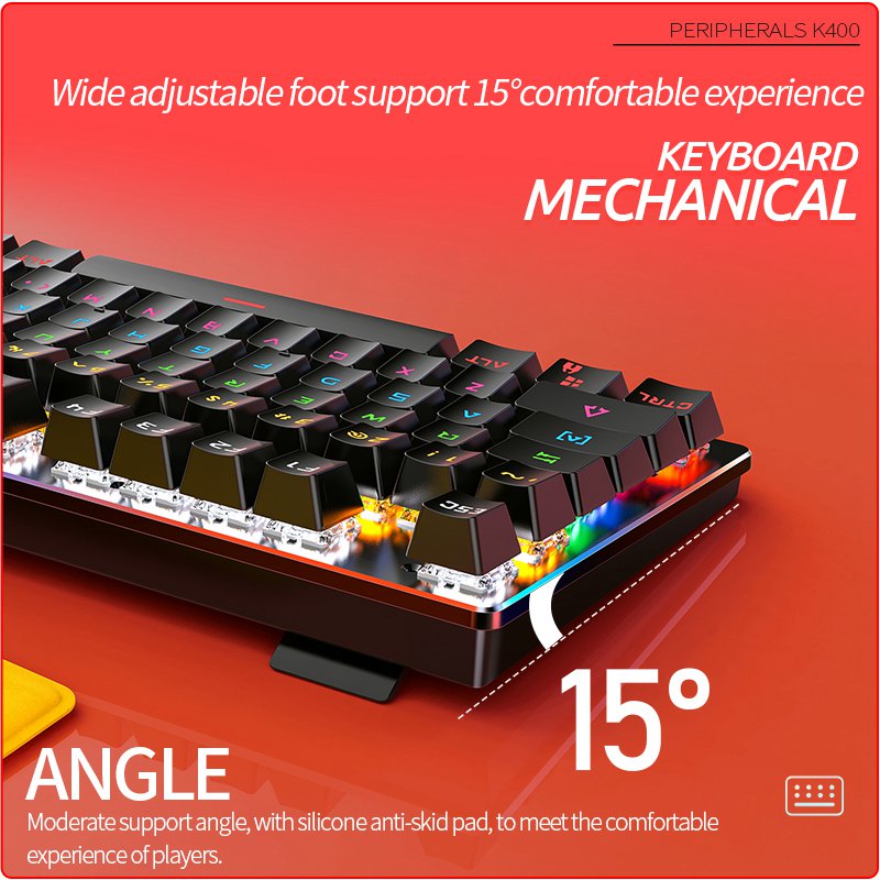 Factory Best Affordable Gaming Keyboard With Double Color Injection Molding Button