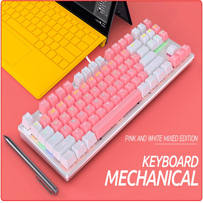 Factory Best Affordable Gaming Keyboard With Double Color Injection Molding Button