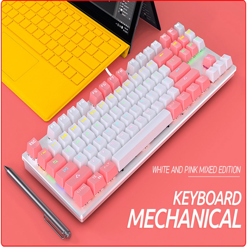 Factory Best Affordable Gaming Keyboard With Double Color Injection Molding Button